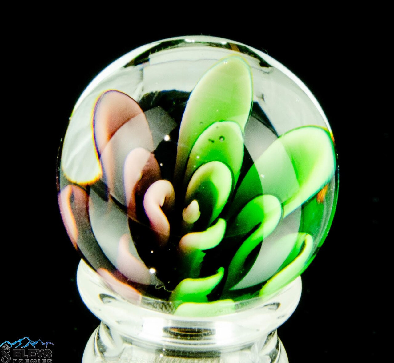 Soft Glass Flower Marble #1